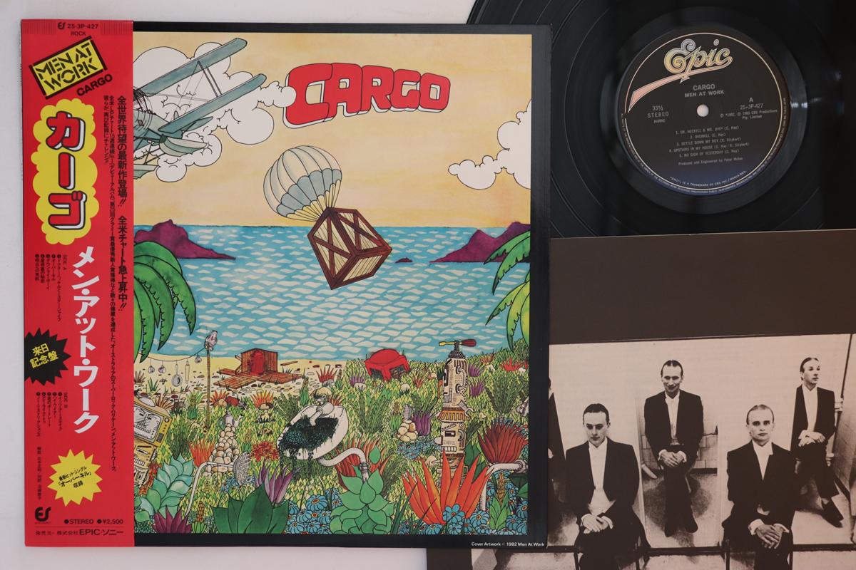 

LP Record MEN AT WORK - Cargo 253P427 EPIC 1982 Japan Obi Rock Used