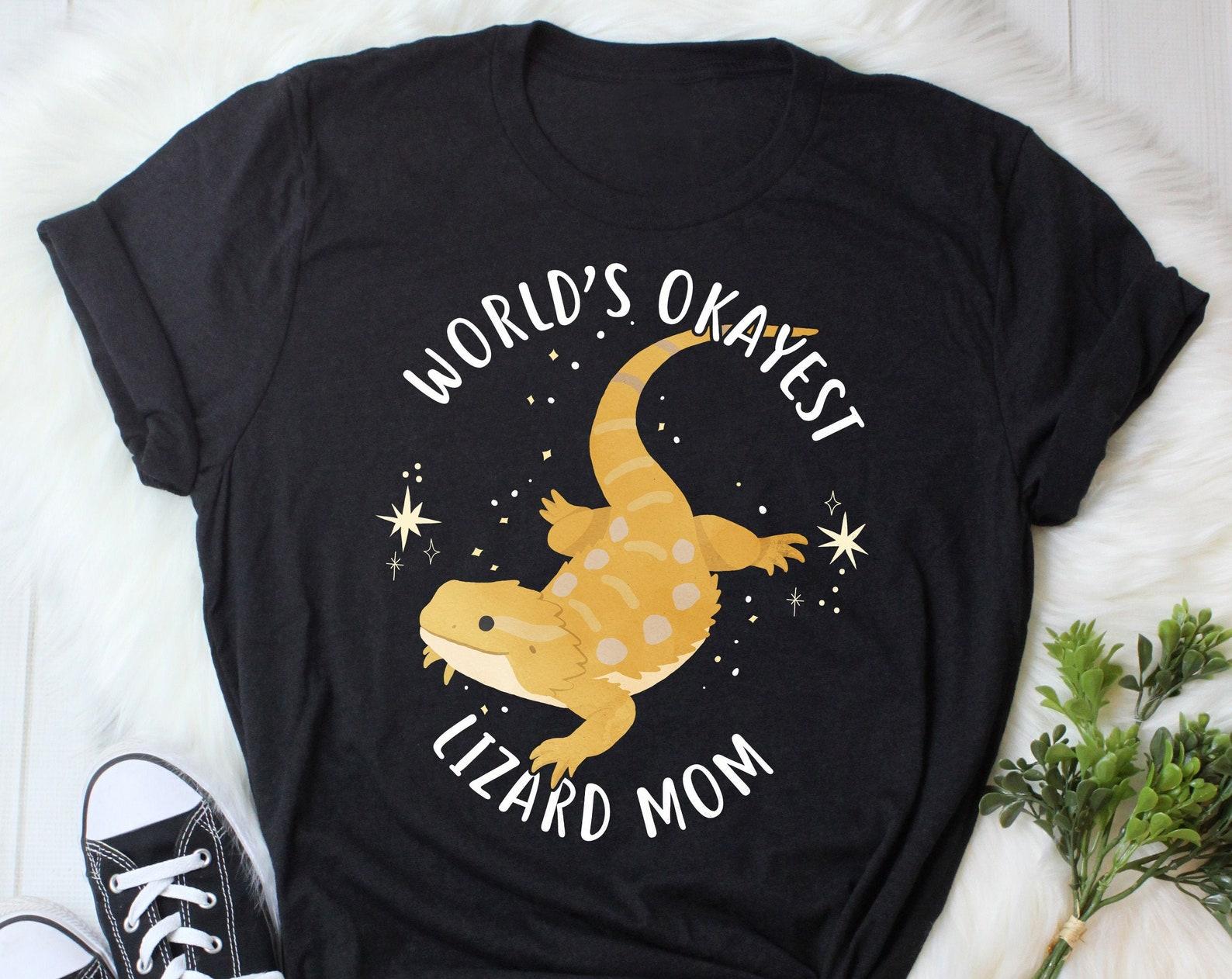 Bearded Dragon Shirt,  Tshirt, Lizard Mom, Pet Reptile Lover Gift, Funny Lizard T-Shirt, Cute Bearded Dragon Tee, Beardie 100