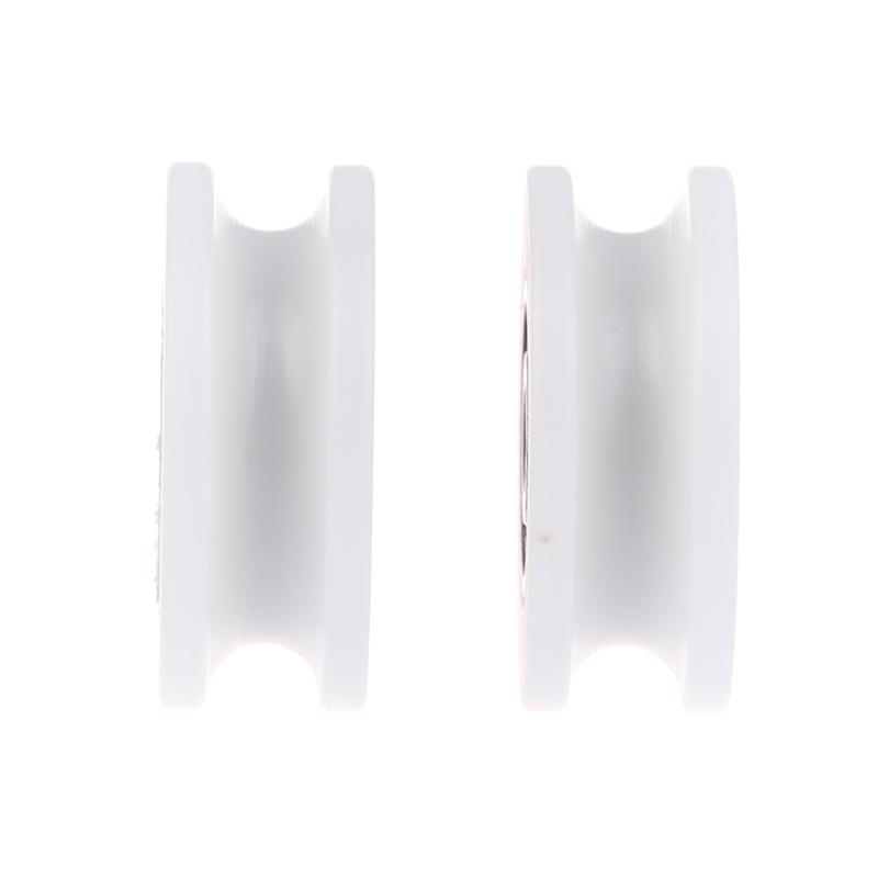 1Pcs 5*26.5*10Mm U-Shaped Bearing Roller Mute Elasticity Roller Pulley Double Bearing Plastic Sheave