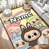 Custom Name Personalized Labubu Print Carpet, Versatile Home Decor Rug, for Playroom, Apartment, Balcony, Entryway, Hallway Gift