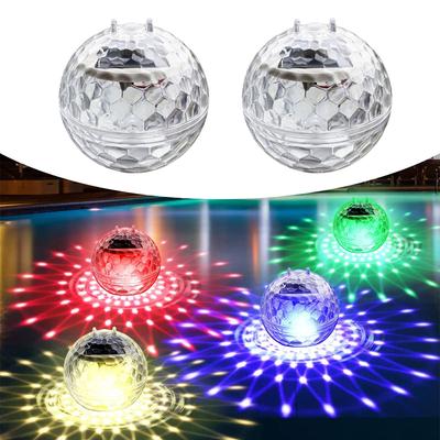 Solar Floating Pool Lights With Rgb Color Changing Ip65 Waterproof Led Light