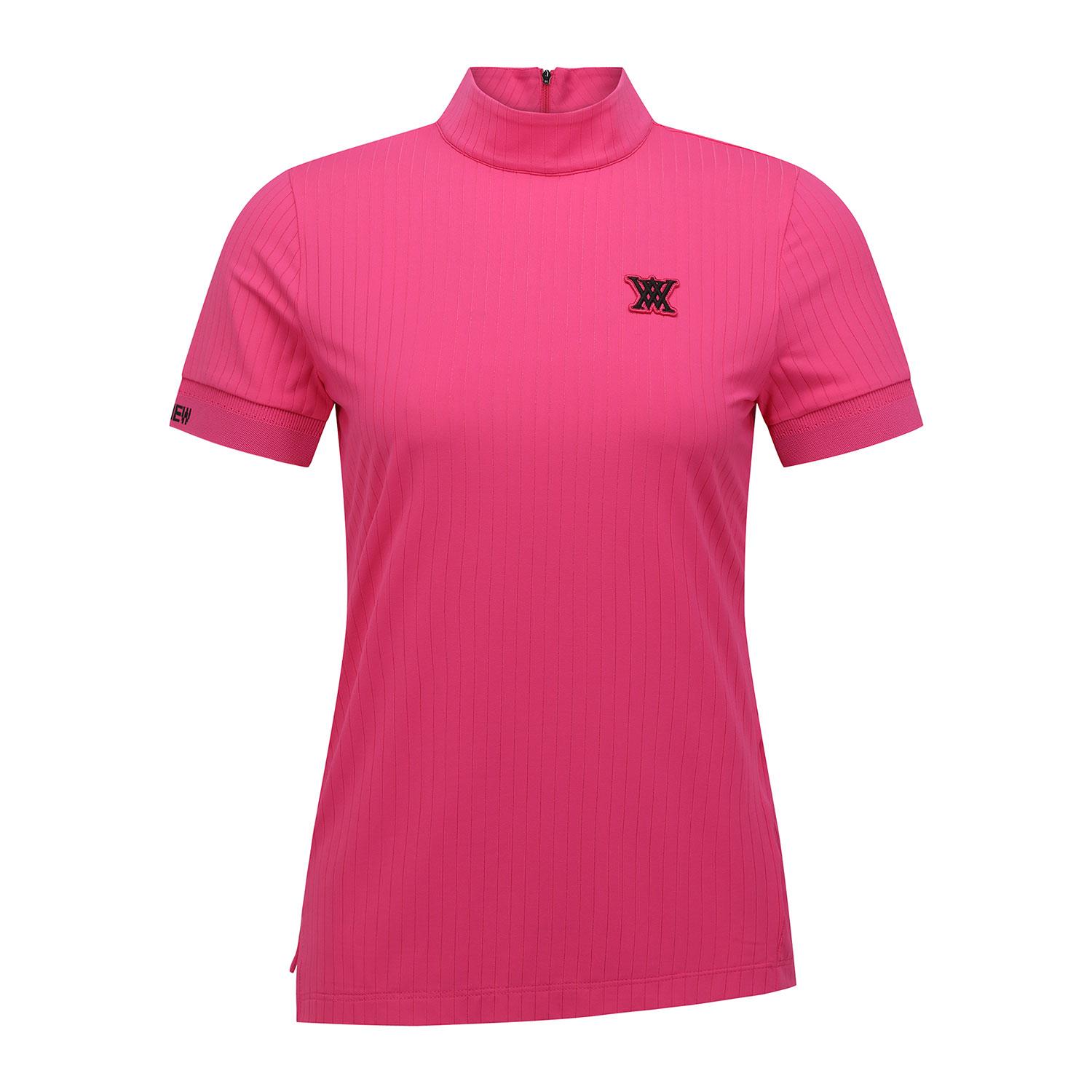 Anew Golf Women High Neck Zipper Point Shot T-Shirt_Hp L
