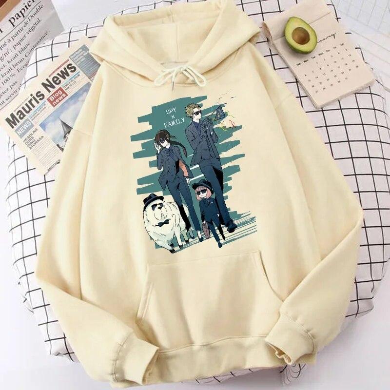 Spy X Family Anime Imprimé Sweat à Capuche Mignon Loose Enfants Anya
