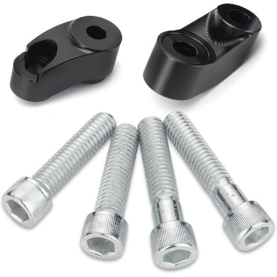 

MoKitDora Sportster Big Twin Front Turn Signal Relocation Kit 39mm-49mm Forks Tubes Compatible with Harley Sportster XL 883 1200 1991-2007 Dyna Glide чёрный
