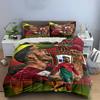 Soccer-Themed Bedding Set Bedding set (1 duvet cover, 2 pillowcases, duvet not included)