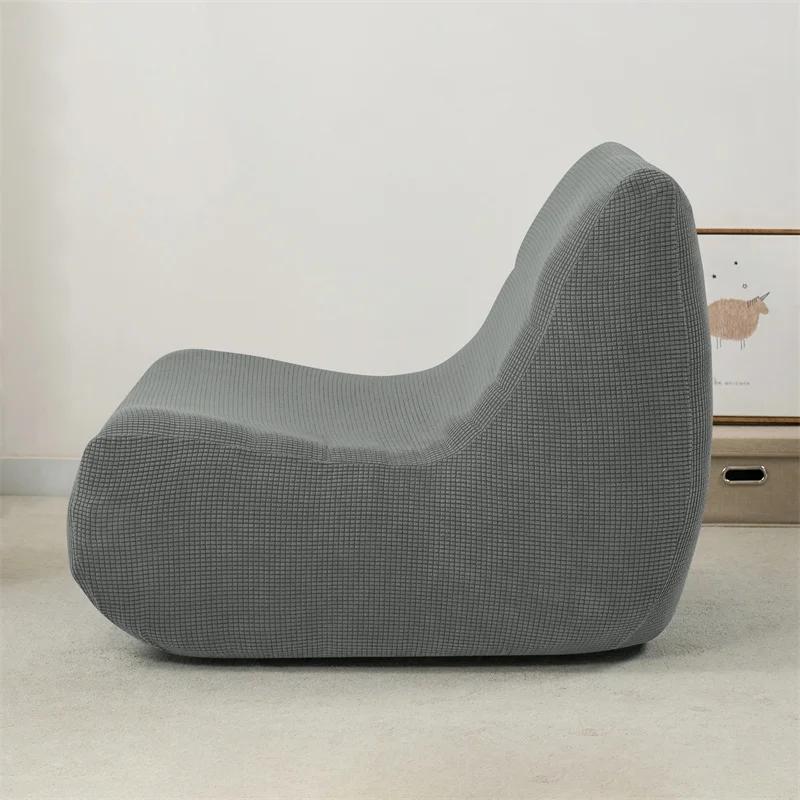 Jacquard Stretch Ärmelloser Sofabezug Wohnzimmer Boden Lounge Einzelcouchbezug Rundumbezug Copri Divano Fundas Para Sillones