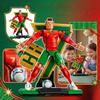Creative Building Block Toy Soccer Player Model with Number Seven Display Stand Compatible with Popular Construction Sets Ideal for Boys and Girls