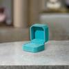 Velvet Ring Box, Small Portable Jewelry Gift Box, with Soft Lining Anti-Scratch Design, Ring Case for Wedding, Engagement, Proposal