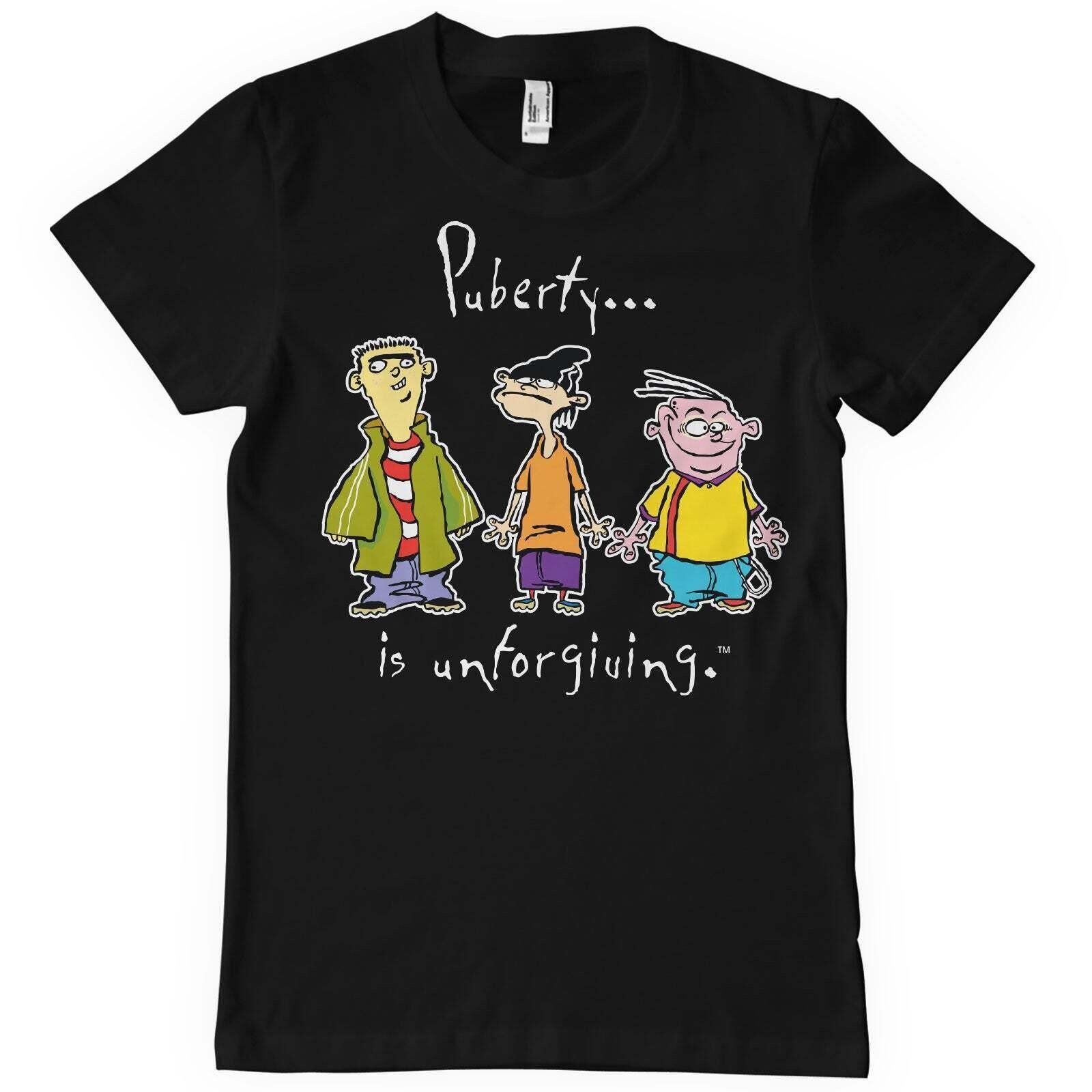 Officially Licensed Ed Edd n Eddy Puberty Is Unforgiving Mens T-Shirt XL
