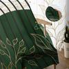 Bohemian Abstract Style Leaf Plant Bedroom Curtains Tulle Sheer Curtain Living Room Home Decor Voile Drapes