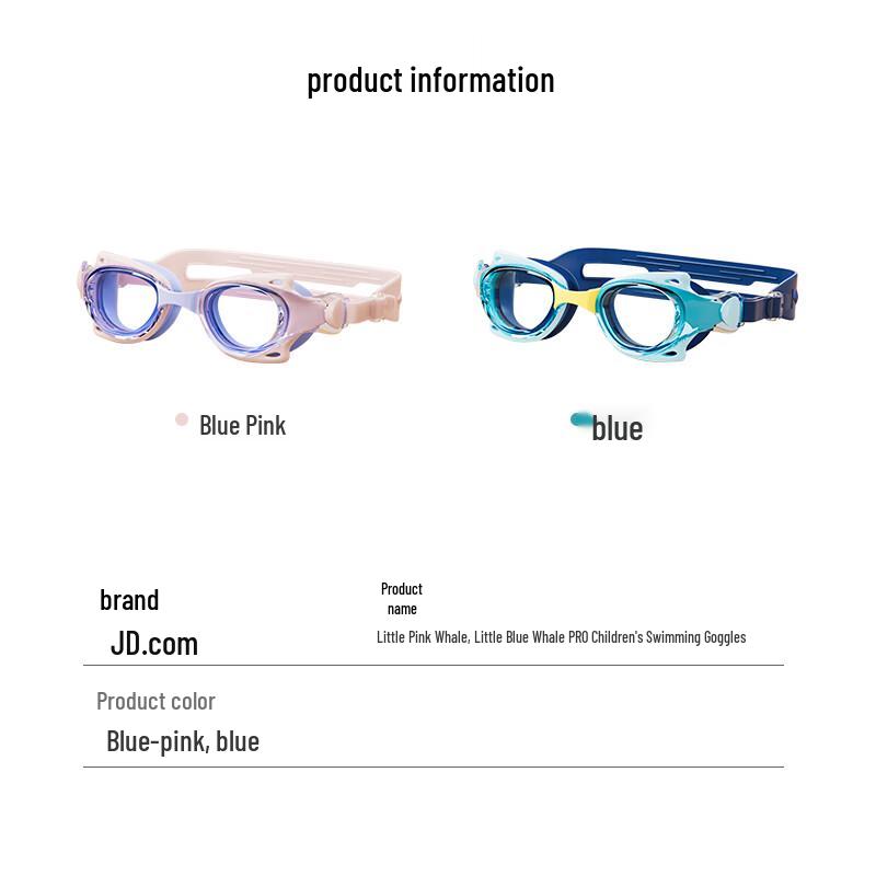 JD Sourced Kids' HD Anti-Fog Swimming Goggles