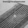 1 Roll Disposable Hair Drain Stickers Waterproof Fiberglass Floor Drain Sticker Mesh Filter Hair