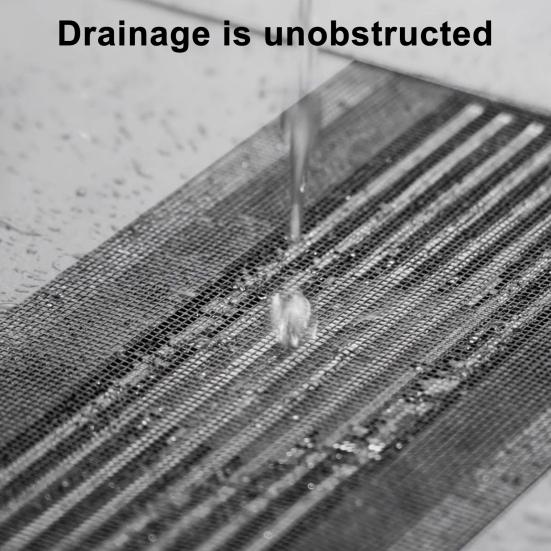 1 Roll Disposable Hair Drain Stickers Waterproof Fiberglass Floor Drain Sticker Mesh Filter Hair