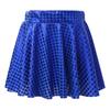 Girls Festivals Dance Skirt: Elastic Waistband Sparkling Dot Mini Swing Skirt for Skating Stage Performance