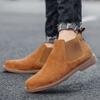 Large Size Fashion Men Chelsea Boots Genuine Leather Ankle Boots For Men Winter Boots