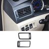 2003-2008 For Toyota Corolla Console AC L&R Air Outlet Trim Carbon Fiber Grain