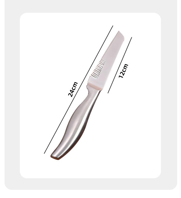 Stainless Steel All-in-One Julienne & Scallion Slicer with Sharp Integrated Blade