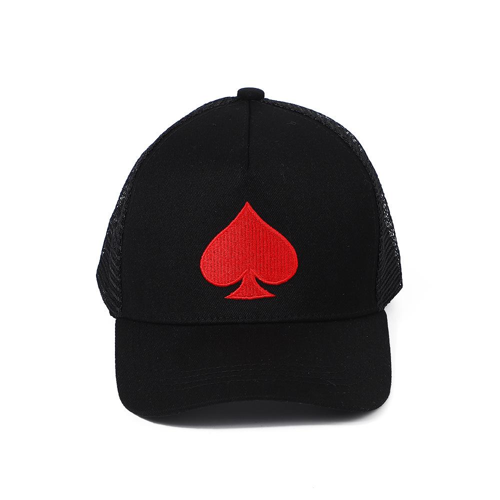 Heart Of Hearts Embroidery Baseball Cap Outdoor Mesh Cap Summer Shading Breathable Mesh Cap