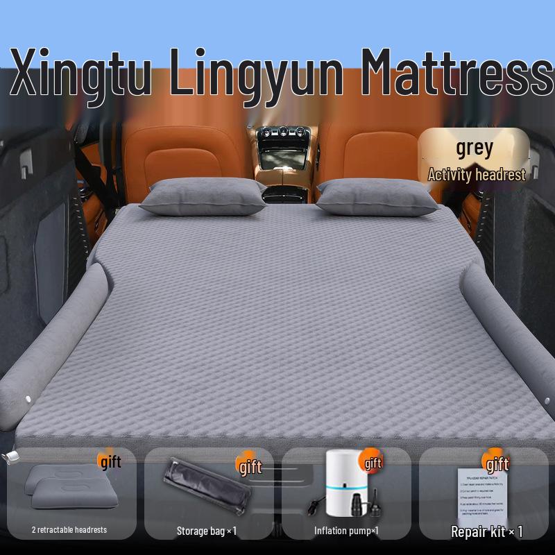 Compatible with 25 Xingtu Lingyun Models: Inflatable Car Bed Mattress for Trunk - Rear Sleeping Pad Air Cushion.