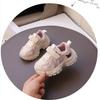 Autumn fashion striped children's sneakers double mesh breathable girls running shoes non-slip students