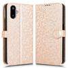 For Samsung Galaxy F06 5G/M06 5G Wallet Case Dot Pattern Imprint PU Leather Phone Cover