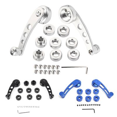 2Pcs Automotive General Window Rocker Handle Aluminum Alloy Rocker Elevator Hand Shaker Fit for Car Ybm