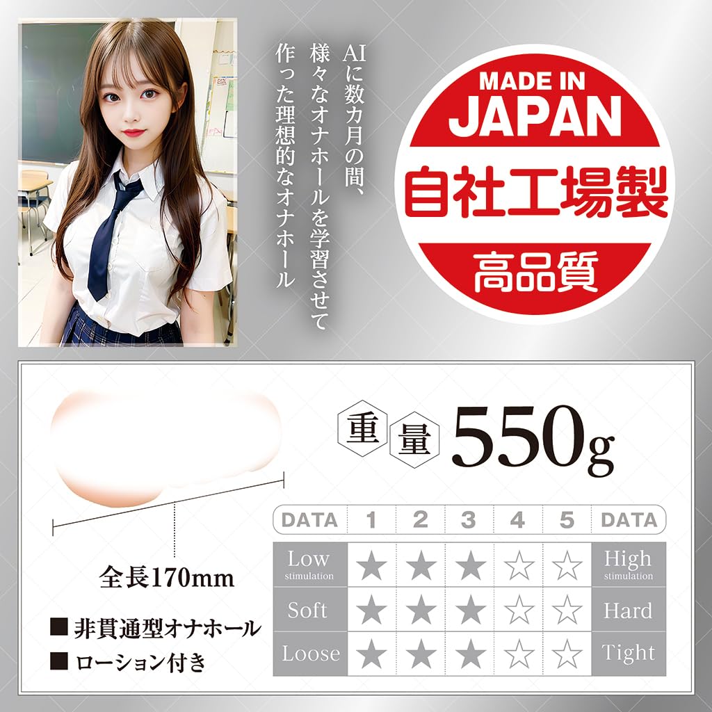 AIV Made In Japan 550g Onahole Tamatoys AI NO.06