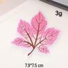 Maple Leaf Computer Embroidery Patch for Jackets - Self-Adhesive Textile Sticker Accessory