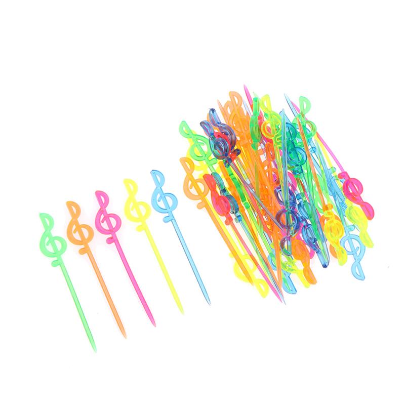 Party Supplies 50 Pcs Flamingo Food Picks Buffet Cupcake Fruit Fork Cake Dessert Salad Sticks Cocktail Toothpick Skewer Decor