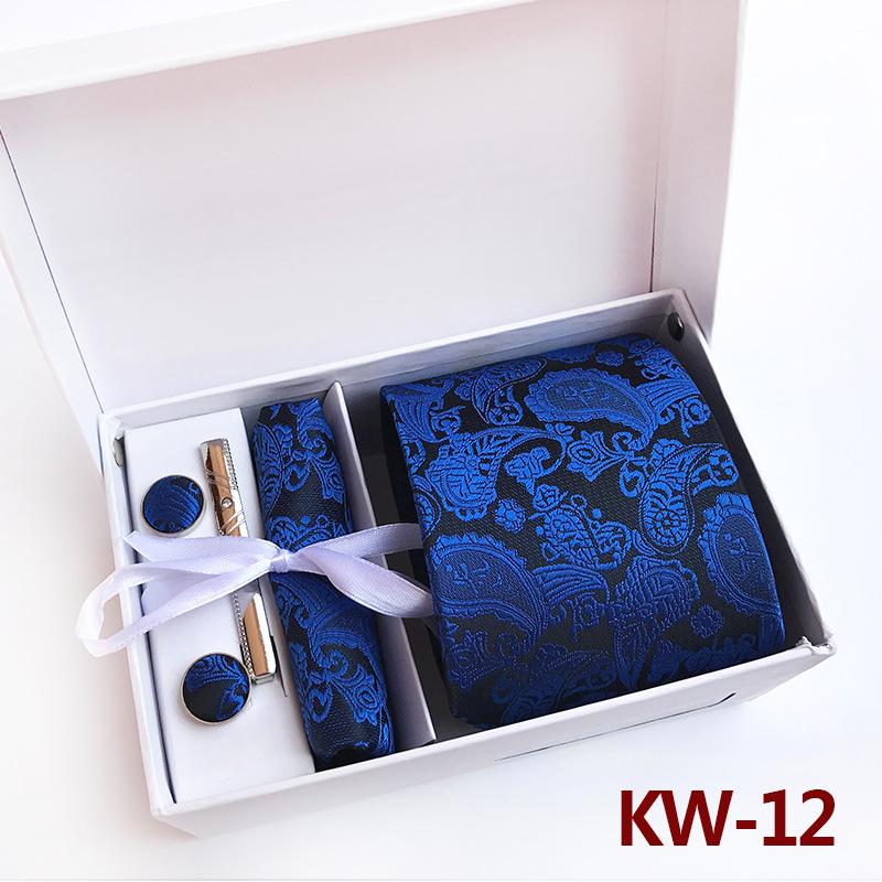 Herren-Krawatten-Geschenkbox 6-teiliges Set Gruppenkrawatte Business-Kleidung Geschenk-Krawatte