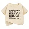 Lovely Heart Design Funny T Shirts Short Sleeve Kids Childrens Tshirt Boys Girls Summer Spring Casual Top Tee Shirt