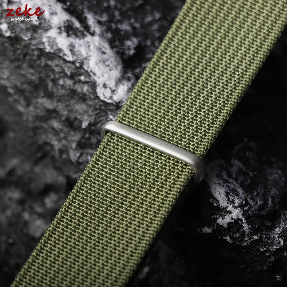 Prémiový žebrovaný nylonový řemínek k hodinkám 18mm 19mm 20mm 22mm pro Omega Vojenský neformální řemínek pro Seiko Armádní sportovní náhradní řemínek