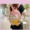 Fun Penguin Cartoon Backpack With Spacious Compartments For Girls Casual Wear