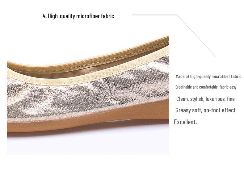 Pointed Toe Rhinestone Mary Jane Flats - Women's Autumn Soft Sole, Sizes 41-43