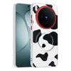 For Vivo X300 X200 X200S Ultra Case Dairy Cow Zebra Leather Magnetic Suction Keys Lens Frame Anti-Fingerprint Soft Cover