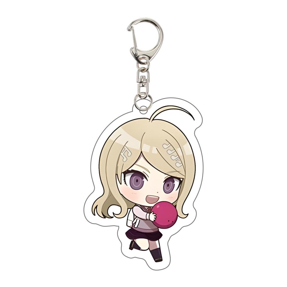 Danganronpa Keychain Trigger Happy Havoc Anime Game Acrylic Badge Pendant Cosplay Accessories Cartoon Fans Collectible Gifts