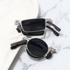 Neue faltbare tragbare Lesebrille mit Metallrahmen, stylisch, ultraleicht, UV-Schutz, Altersweitsichtigkeit Brille 0 bis +4,0