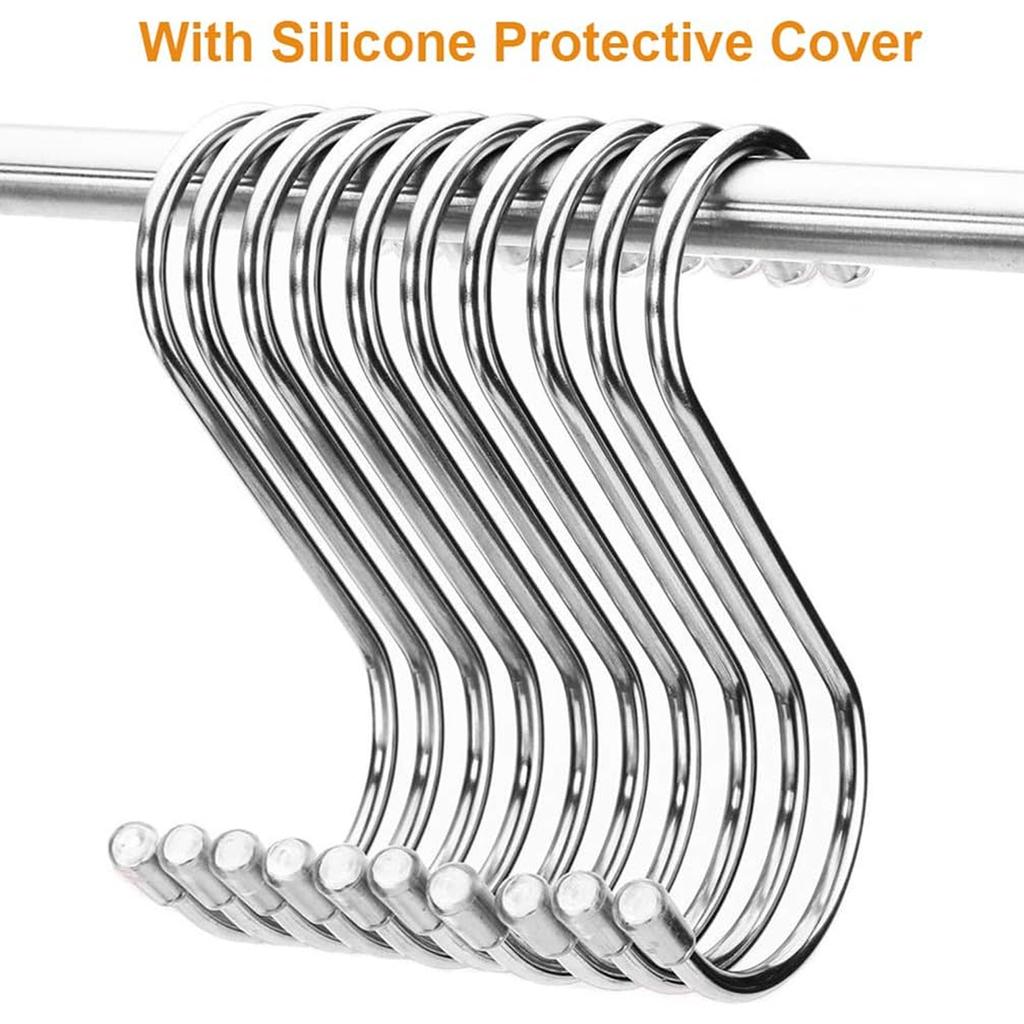 Stainless Steel S-hook Kitchen Hooks Are Commonly Used. Solid Hooks Are Non-magnetic