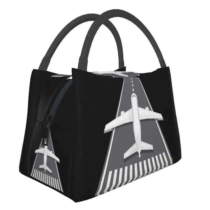 Born To Fly Flight Pilot Thermal Insulated Lunch Bag Aviation Aviator Captain Lunch Tote Box for Women School Picnic Food Bags