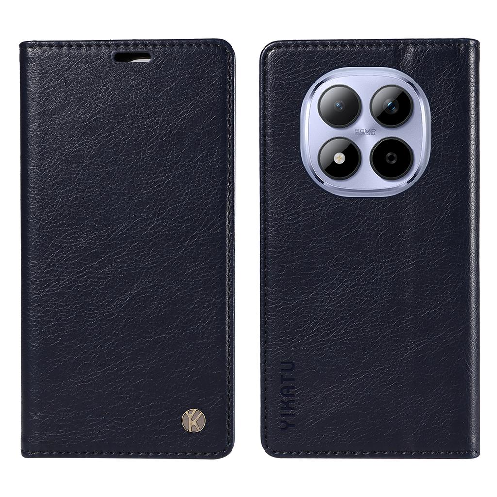 For Xiaomi Redmi Note 15 Pro 5G (Global) Wallet Case YIKATU YK-006 Magnetic Closure Leather Phone Cover Litchi Texture