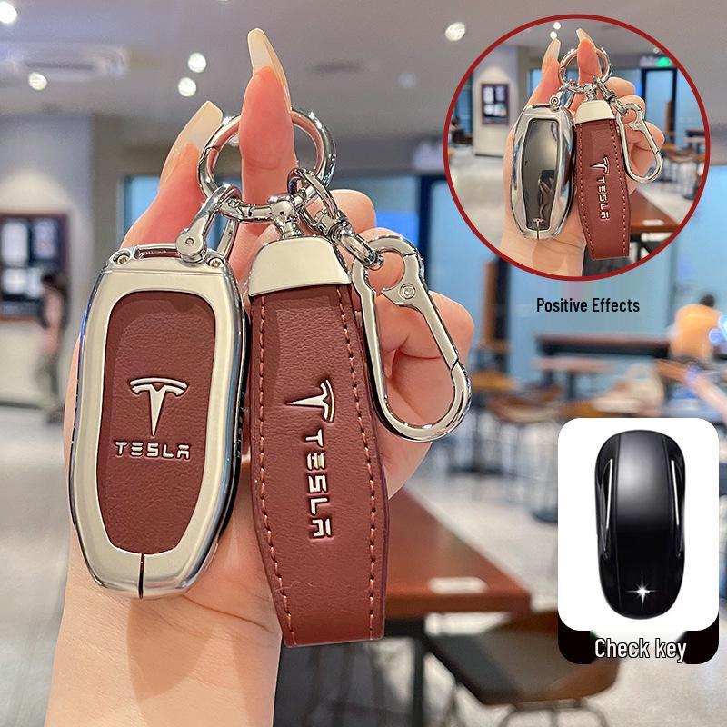 Tesla Model 3/Y/X Key Case Protective Shell with Full Coverage Buckle