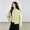 High-end white duck down pressed down jacket women's short winter fashion simple light and thin warm jacket