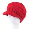 Knitted Fur Rabbit Fashionable Trendy Beanie Warm Keep Lined Fur Plush Hat Winter Women Hats For Woman Outdoor Coldproof Cap