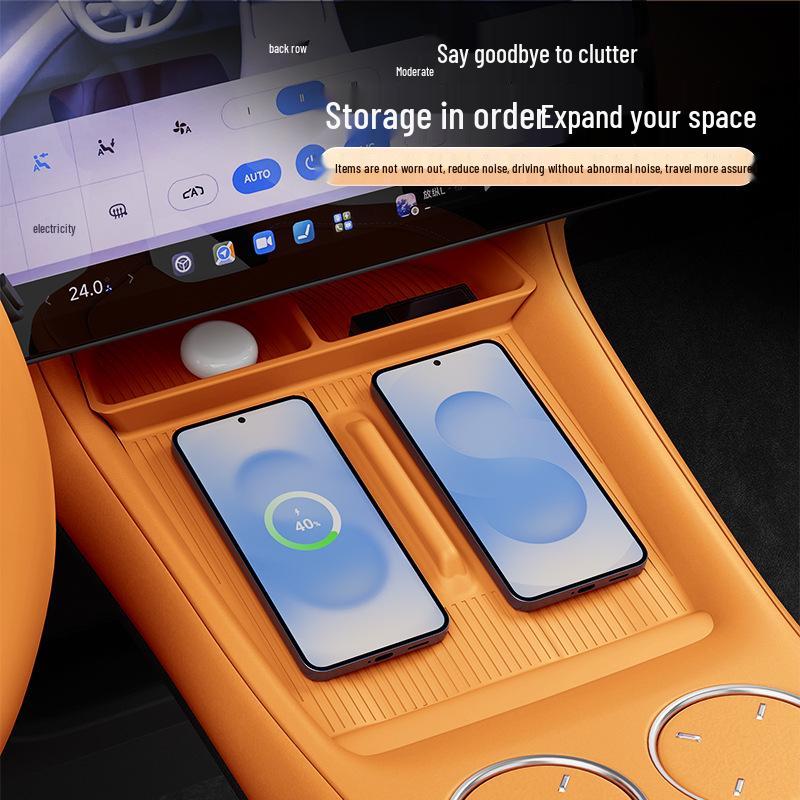 YU7 Center Console Wireless Charging Pad - Non-slip Silicone Separator & Charger Accessory.