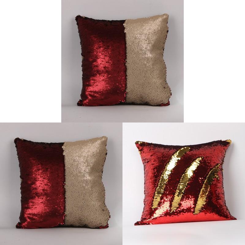 Stylish Sequin Pillow Cover With Cotton And Suede Material For Home Decor