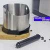 Quiet Coffee Grounds Bin Nonslip Bottom And Rubber Coated Bar For Espressos Machine Maintenance In Cafes