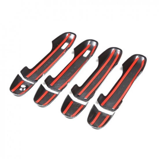 ABS Imitate Carbon Fiber Smart Door Handle Cover For Subaru Crosstrek -2024