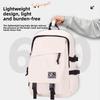 Large Capacity Solid Color Student Backpack With Anti Wear And Waterproof Technology For University And School