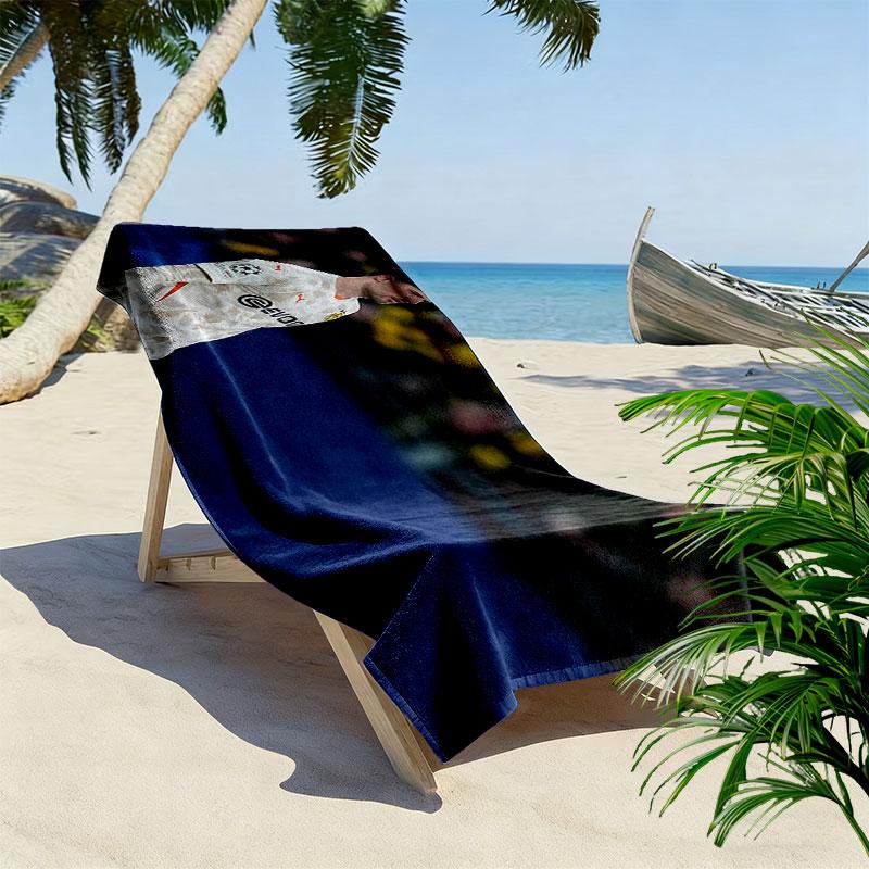 Gregor Kobel Print Beach Towel, Large Soft Quick Dry Towel for Beach Camping Swimming