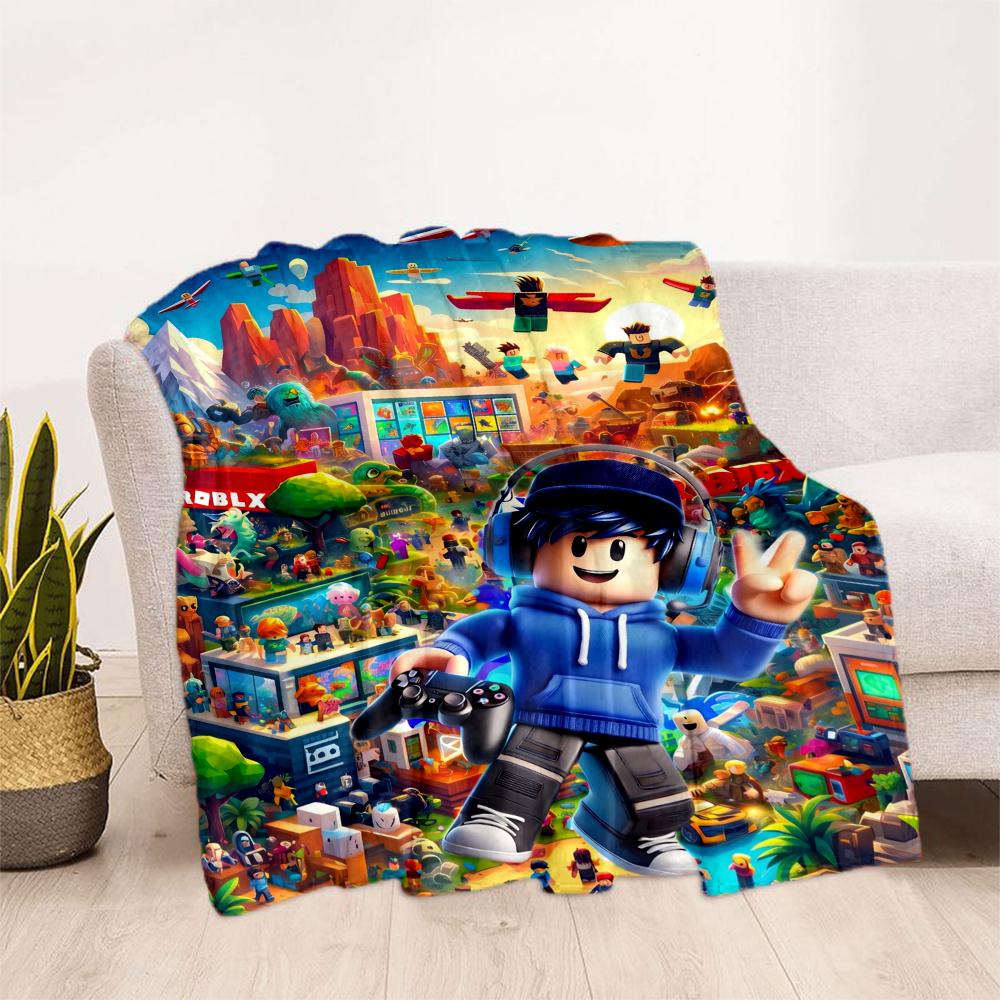 Roblox Adventure Blanket Ultrasoft Great For Sofa Chair Couch Four Seasons Multipurpose Digital Print Gifts For Family Or Friends